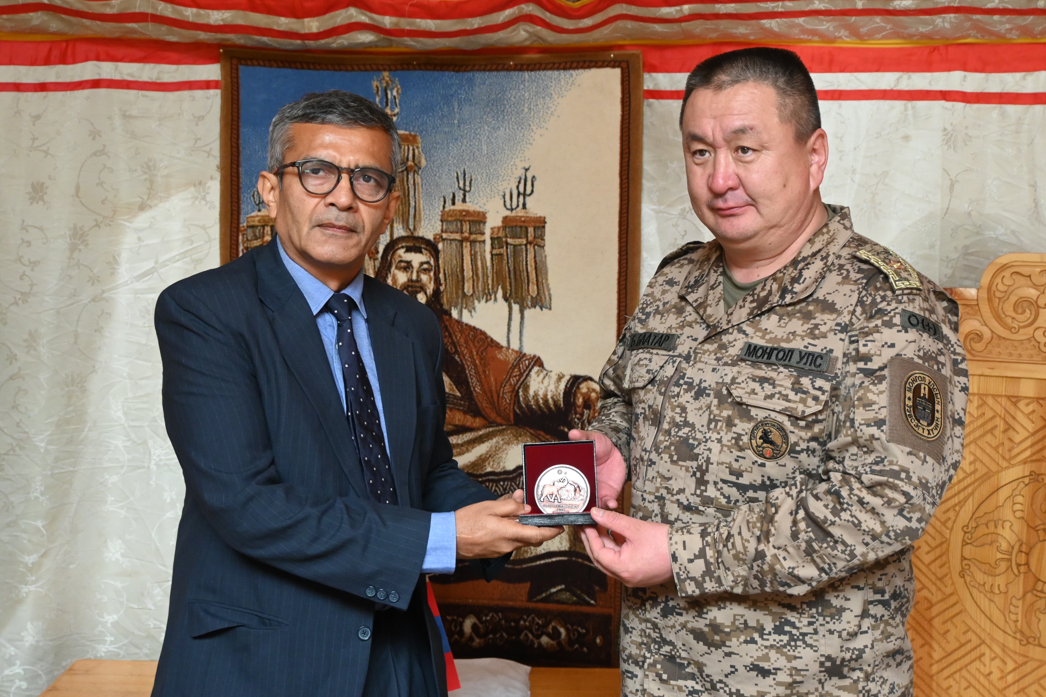 Def Sec Visits Mongolia for Exercises Nomadic Elephant and Khaan Quest